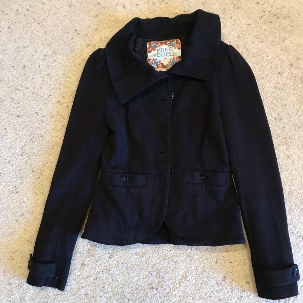 Free People Black Jacket